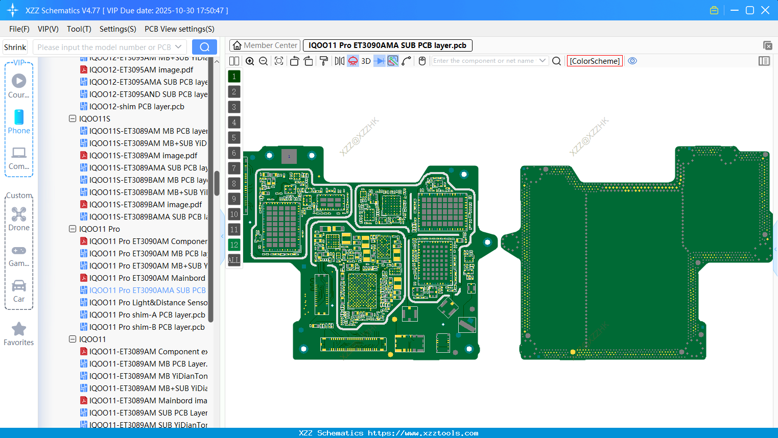 VIVO IQOO11 Pro ET3090AMA SUB PCB Layer